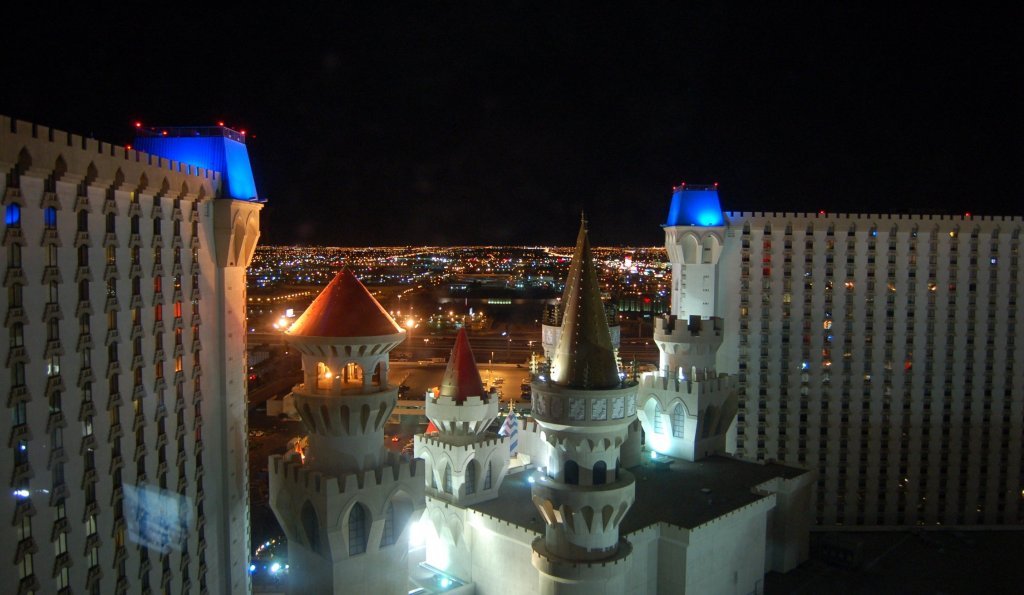 View from the Excalibur hotel